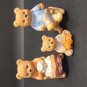 Set of 3 Homco Family Bears